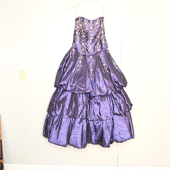 Posh Precious formal/prom dress purple 10 - Picture 1 of 16